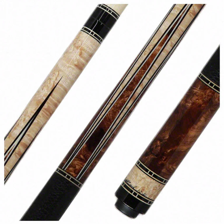 Ariel Carmeli Curly Maple Custom 6 Point Burl Play Cue