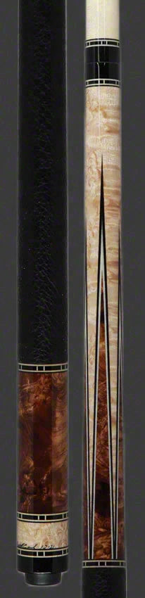 Ariel Carmeli Curly Maple Custom 6 Point Burl Play Cue