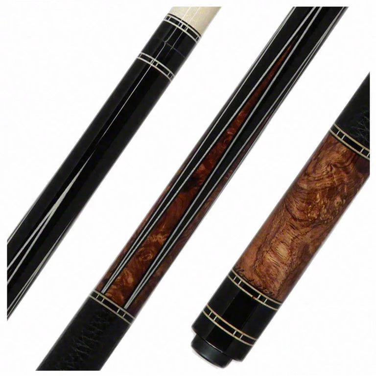 Ariel Carmeli Custom Ebony  6 Point Burl Play Cue