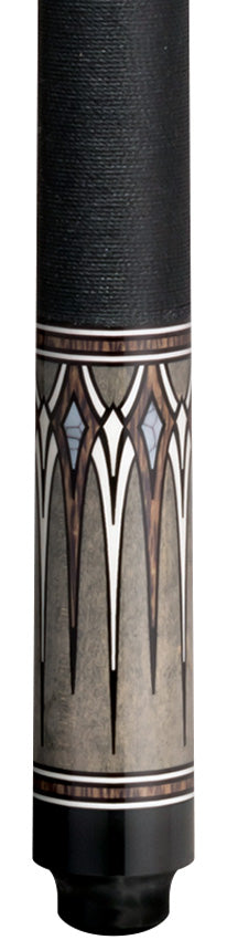 Lucky Gray with Brown and White Graphic Play Cue with Irish Linen Wrap