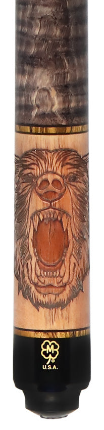 McDermott G339 3D Grizzly Bear Wildfire Cue