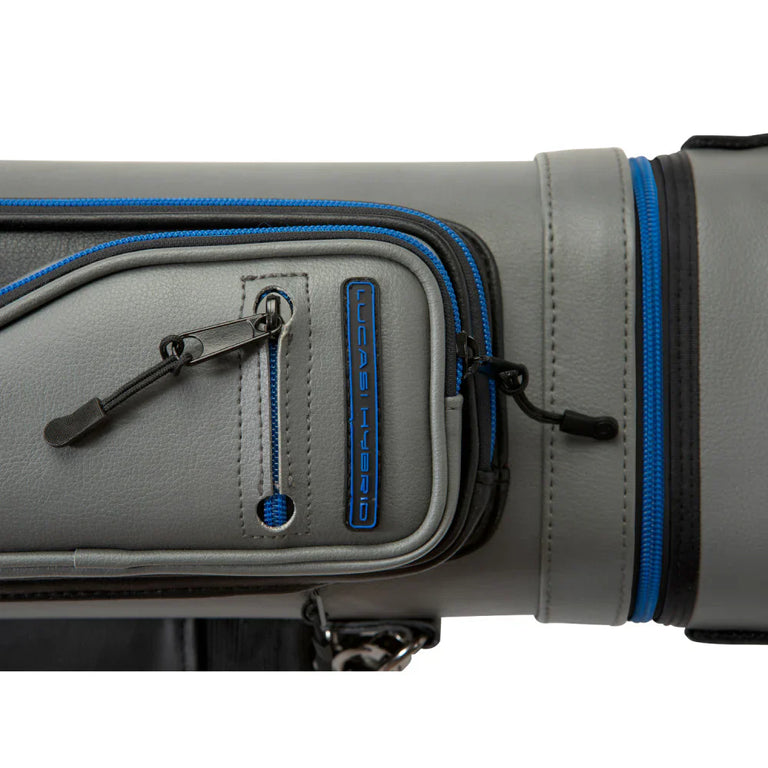 Lucasi Hybrid Rival Grey and Blue 4x8 Pool Cue Case - PXC2048