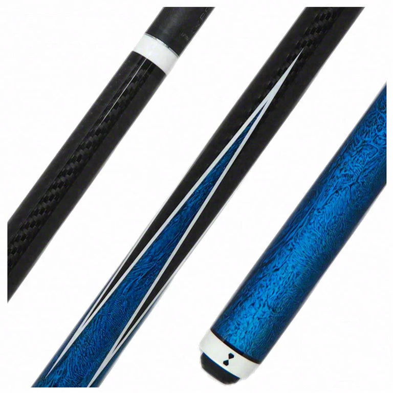 Becue V2 Carbon Fiber Rebel Blue Play Cue - BC237BLUE
