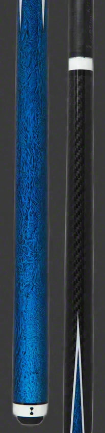 Becue V2 Carbon Fiber Rebel Blue Play Cue - BC237BLUE