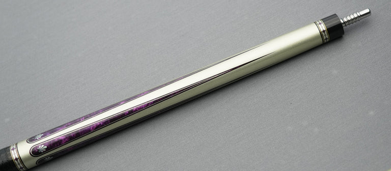 EVO Beast Amethyst Lion Leather Wrap Pool Cue Maxbing Edition