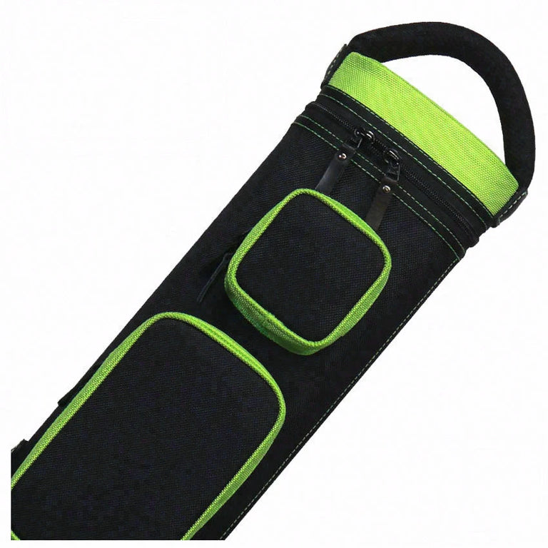 JB Ultimate Rugged Black/Green Pool Cue Case - URBKGR