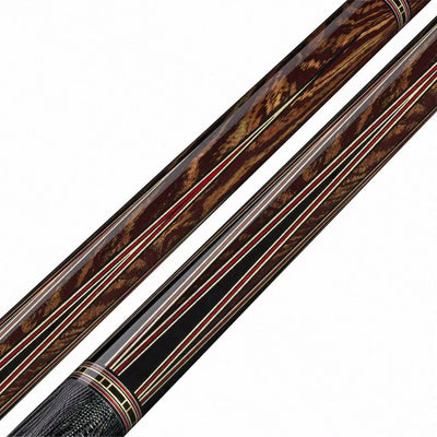Rhino Retro II Bocote Pool Cue with Leather Wrap and Carbon Shaft