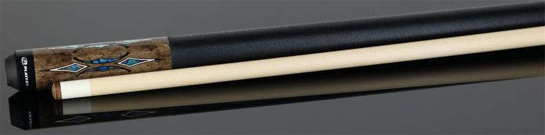 Players Light Grey Maple with Mother of Pearl Graphic Series Pool Cue - G4148