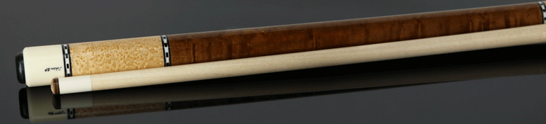 Schon STL1 Dark Stained Birdseye Maple Pool Cue - STL1SPBEDS