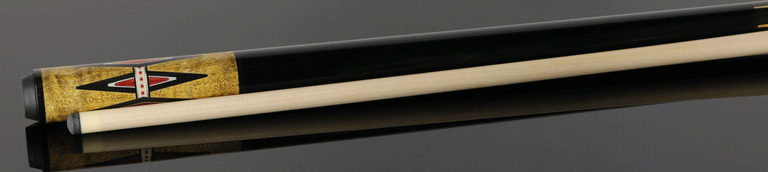 Meucci 21st Century 5 Natural - No Bands - Black Wrap Pool Cue with Pro Shaft - 2105NATNBBKP