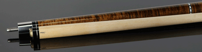 Schon STL1 Dark Stained Curly Maple Pool Cue - STL1SPCURDS2