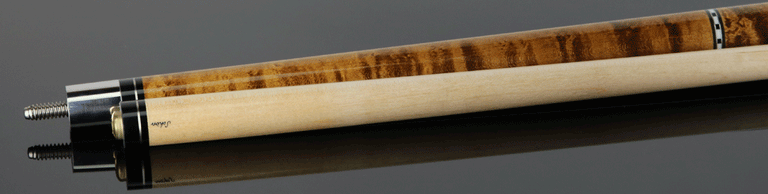 Schon STL1 Full Dark Stained Birdseye Maple Pool Cue - STL1SPBEDS2