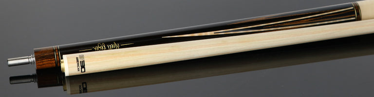 Longoni Niels Feijen Curly Flame Pool Cue with S30 American 12.8mm Maple Shaft - LG24573