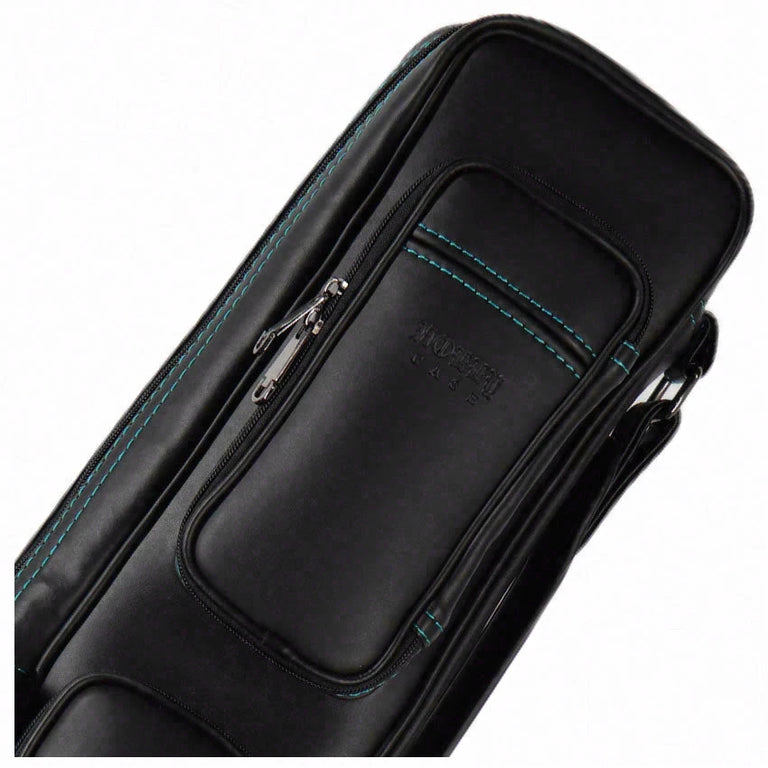 Holly Butterfly Stitched Turquoise 3x5 Pool Cue Case - BTF35T