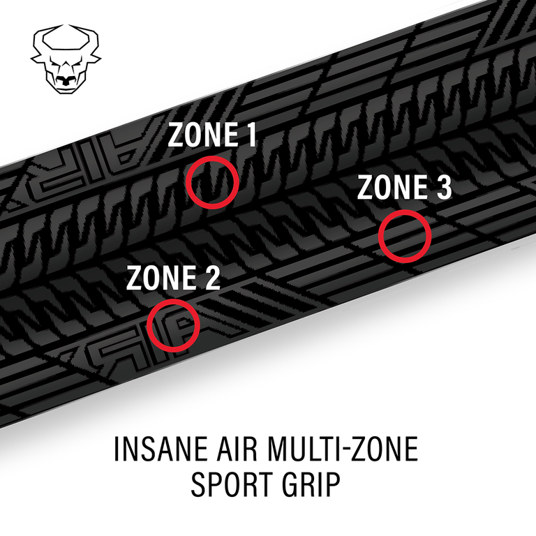 Bull Carbon Pink Perfection Insane Air Jump Cue with Multi-Zone Sport Grip Wrap