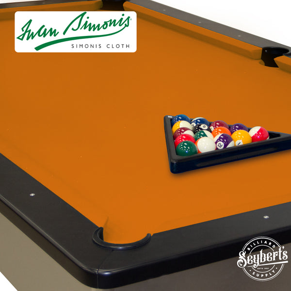 Simonis 860 Cloth - Simonis 860 Orange Cloth - Seybert's Billiards