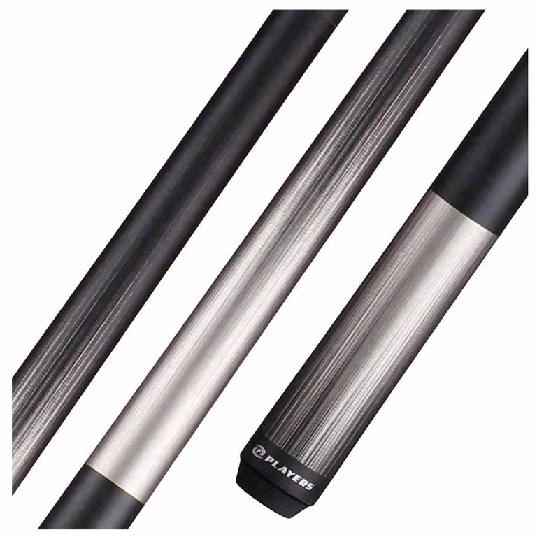Players Classic Series Matte Sonic Silver and Black Graphic Pool Cue - C701
