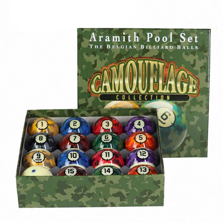Camouflage Aramith Pool Ball Set