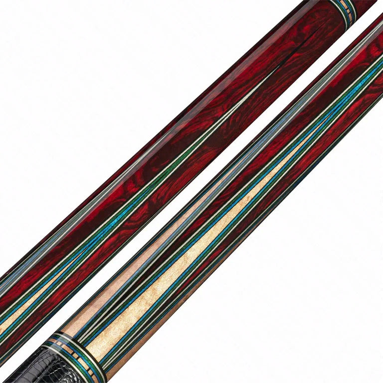 Rhino Retro II Cocobolo Pool Cue with Leather Wrap and Carbon Shaft