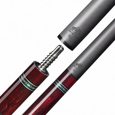 Rhino Retro II Cocobolo Pool Cue with Leather Wrap and Carbon Shaft