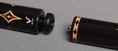 EVO Crown Royal Black Pool Cue with Black Crocodile Wrap Maxbing Edition