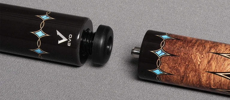 EVO Crystal Ember Vein No Wrap Pool Cue Maxbing Edition