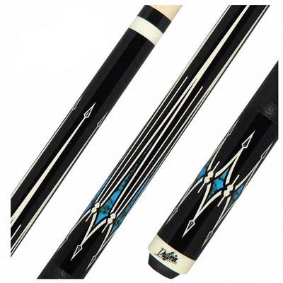 Dufferin Black Turquoise Pool Cue - D355