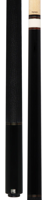 Cuelees Male Phoenix Black Pool Cue with Sharkskin Wrap - LS-EN04