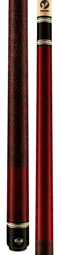 Viking ST0412 Storm Series Play Cue - Crimson-Stained Maple