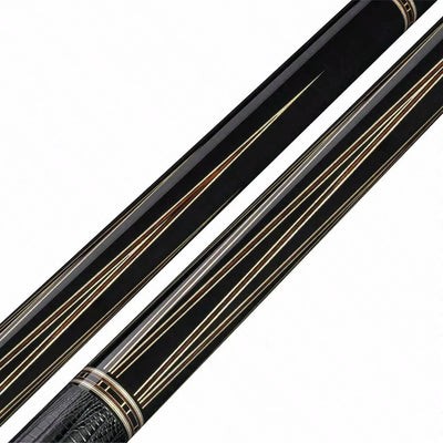 Rhino Retro II Ebony Pool Cue with Leather Wrap and Carbon Shaft