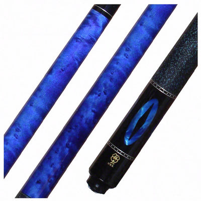 McDermott G Series Pacific Blue Stained Maple with Blue Pearl Inlays Pool Cue - G211