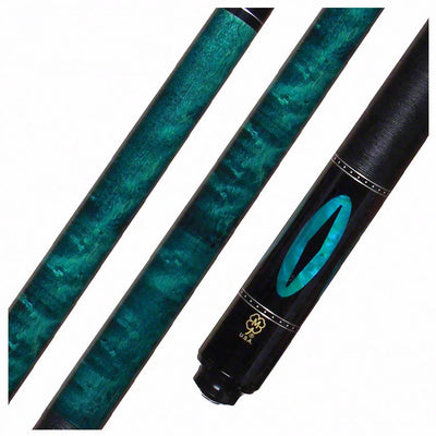 McDermott G Series Teal Stained Maple with Teal Pearl Inlays Pool Cue - G213