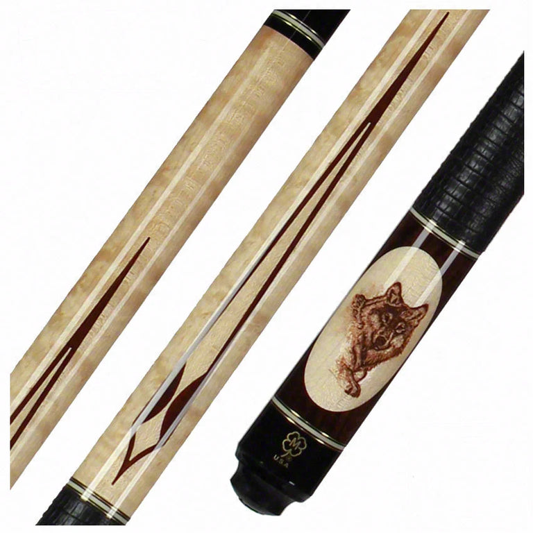 McDermott G Series Wildfire Wolf Head Pool Cue - G320