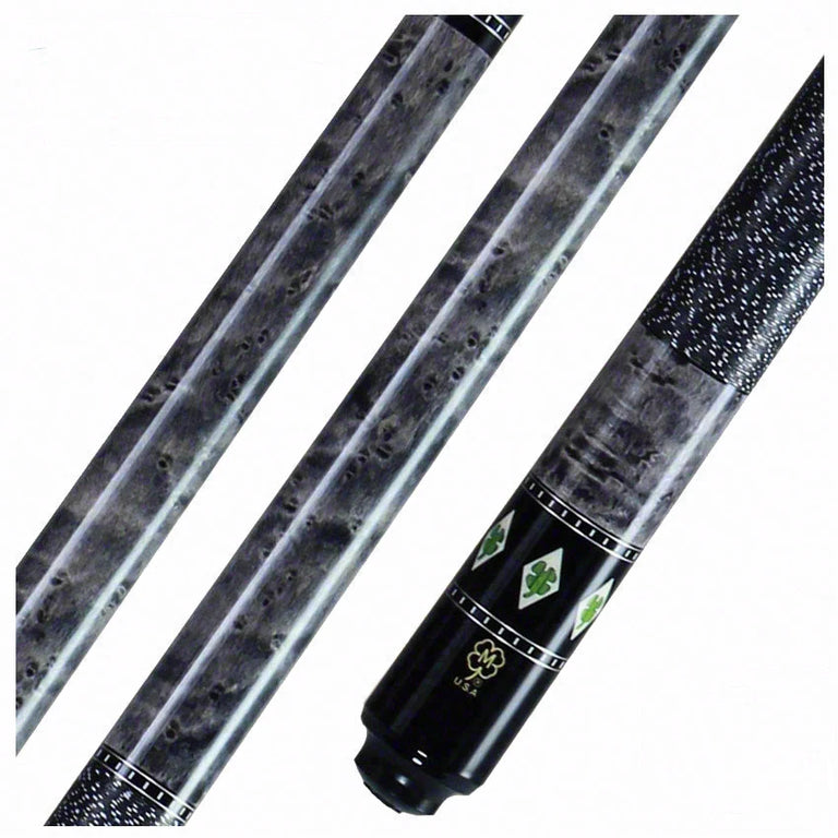 McDermott G Series Gray Stained Maple with Green Clover Inlays Pool Cue - G332