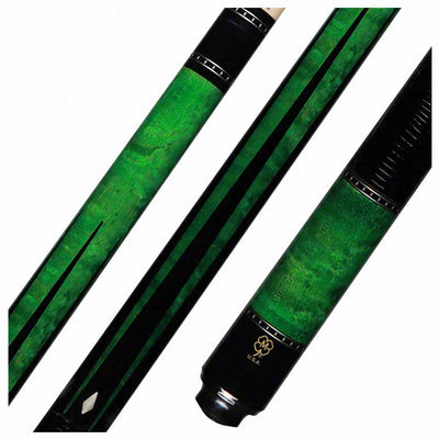 McDermott  G Series Emerald Stained Maple with Black Points Pool Cue - G514