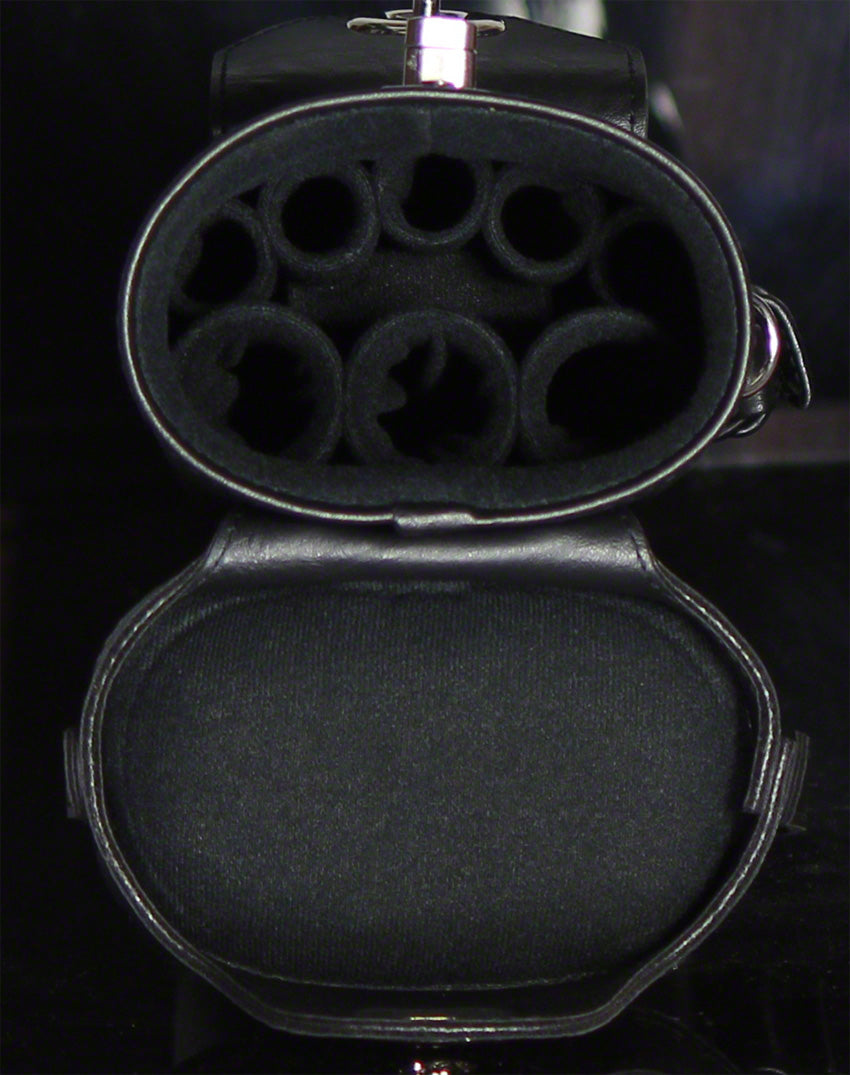 Instroke Cue Cases | Instroke Leather Cowboy Case | Black 3X5 Case