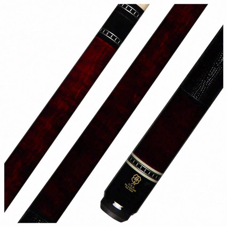 McDermott H Series Burgundy Stained Curly Maple Pool Cue - H651
