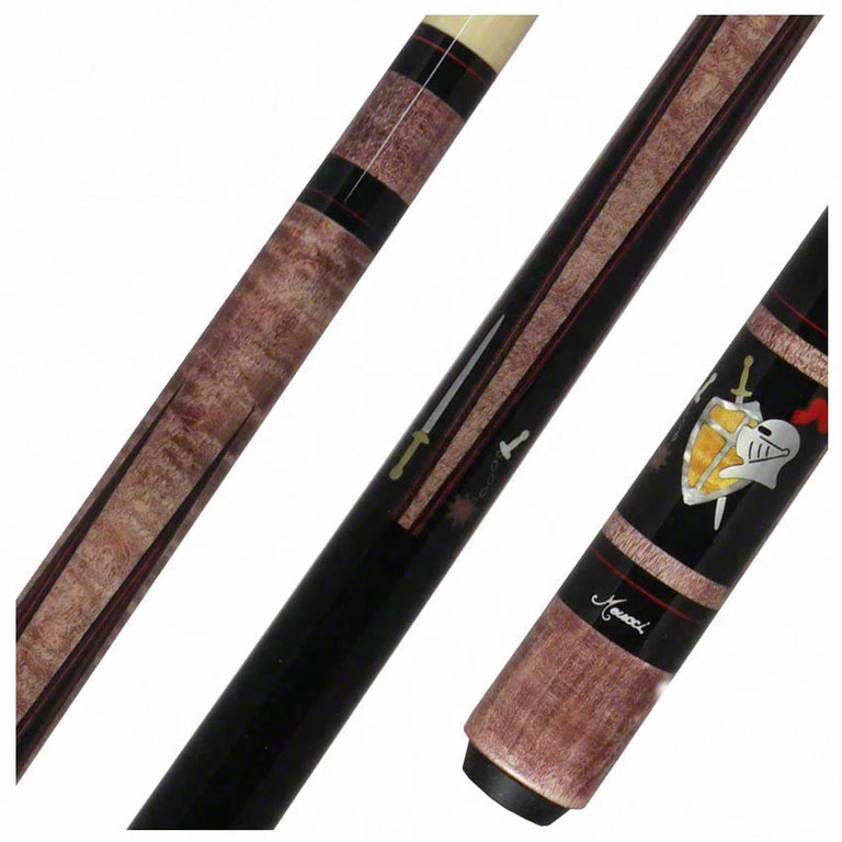 Meucci Hall Of Fame Medieval Burgundy Stained Pool Cue with Pro Shaft - HOF07BURPRO