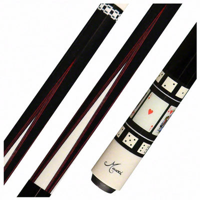 Meucci Hall Of Fame 4 Hearts Pool Cue with Pro Shaft - HOF04