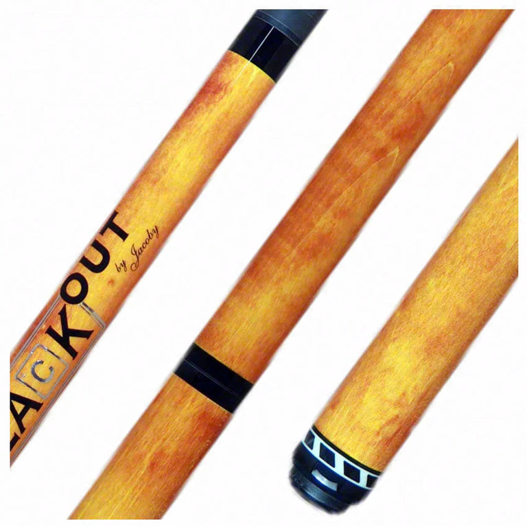 Jacoby BlaCkOut Orange No Wrap Break/Jump Cue - JACBKOUTOR