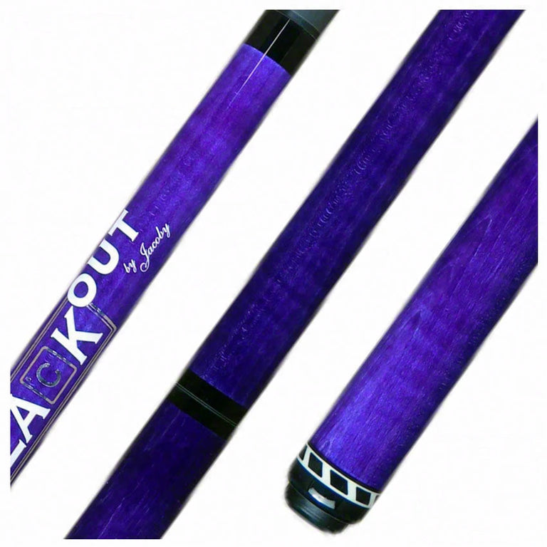 Jacoby BlaCkOut Purple No Wrap Break/Jump Cue - JACBKOUTPUR