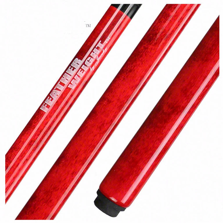 Jacoby Custom Red Feather Weight Break Cue - JFWBCRD