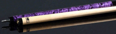 K2 Matte Purple Smoke Graphic No Wrap Pool Cue with 12.5mm LD Shaft