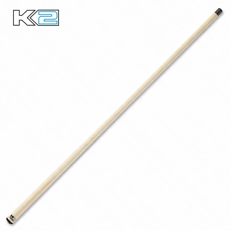 K2 Black with Red Curly Maple 6 in 1 No Wrap Break/Jump Pool Cue