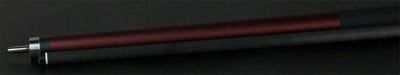 Bull Carbon Burgundy Stained Pool Cue with Bull Carbon Shaft - LD13