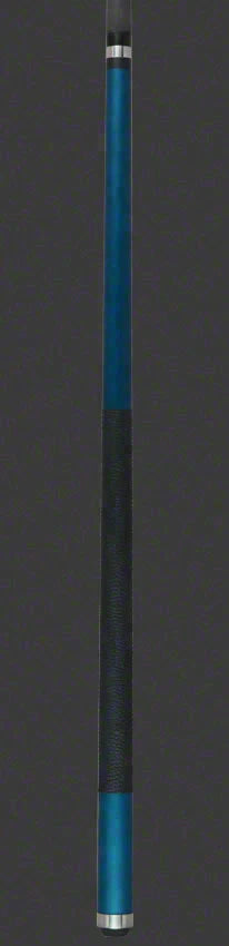 Bull Carbon Teal Stained Pool Cue with Bull Carbon Shaft - LD14