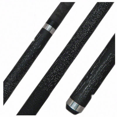 Bull Carbon Black/Silver Pool Cue with Bull Carbon Shaft - LD2