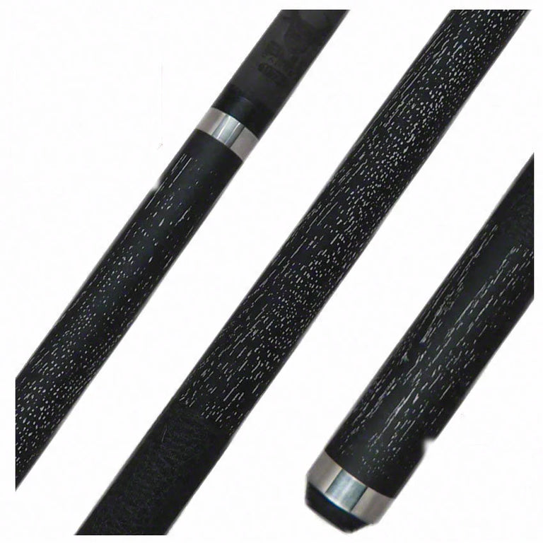 Bull Carbon Black/Silver Pool Cue with Bull Carbon Shaft - LD2