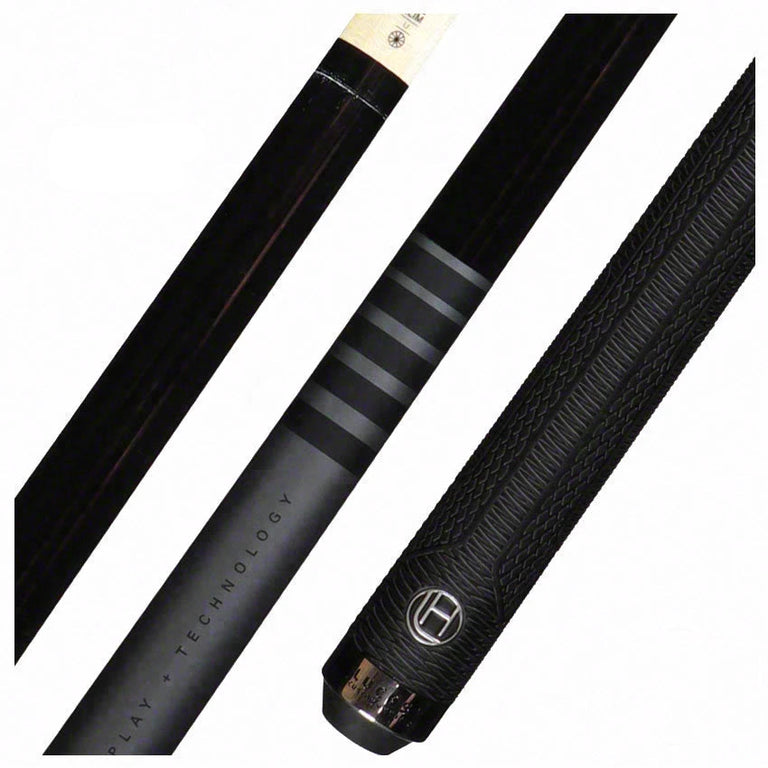 Lucasi Hybrid Matte Black and Titanium with Sport Wrap Pool Cue - LHC17