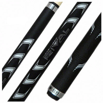 Lucasi Rival Black/Metallic Silver Pool Cue - LHRV22